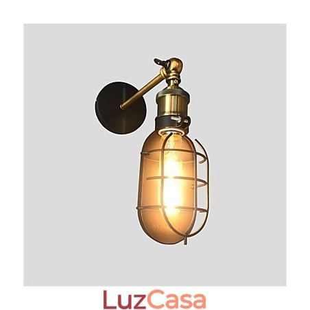 Luminárias de parede vintage de metal preto para loft, sala de estar, sala de jantar, corredor, café, bares, luminária de parede Luminárias de parede vintage de metal preto para loft, sala de estar, sala de jantar, corredor, café, bares, luminária de parede