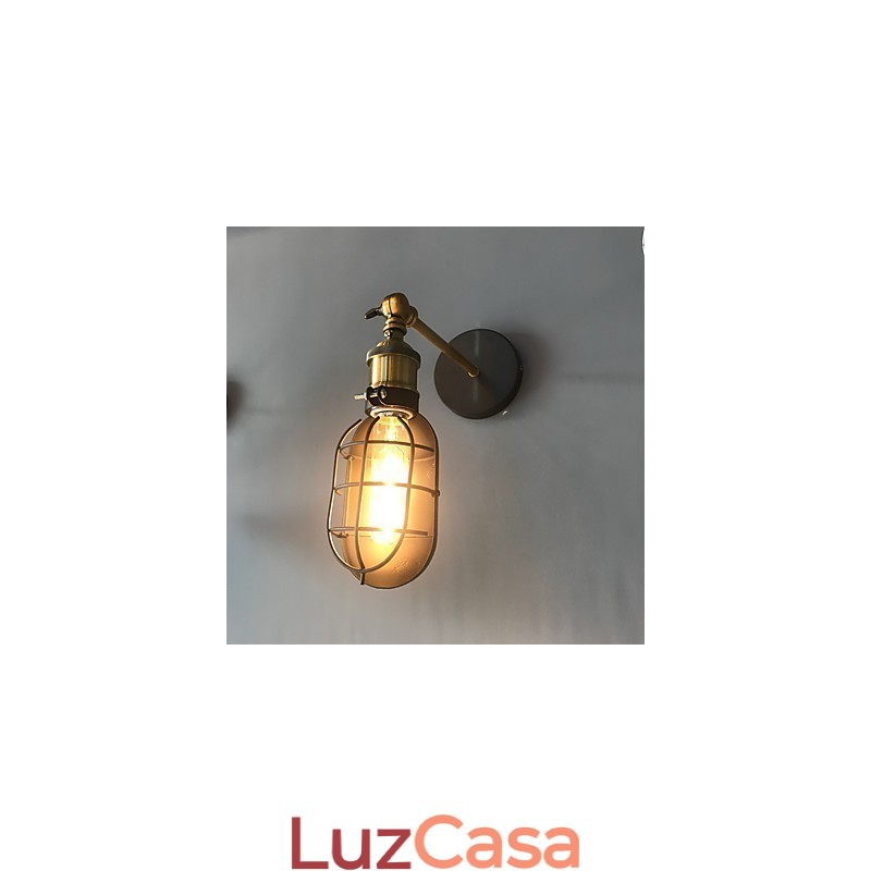 Luminárias de parede vintage de metal preto para loft, sala de estar, sala de jantar, corredor, café, bares, luminária de parede