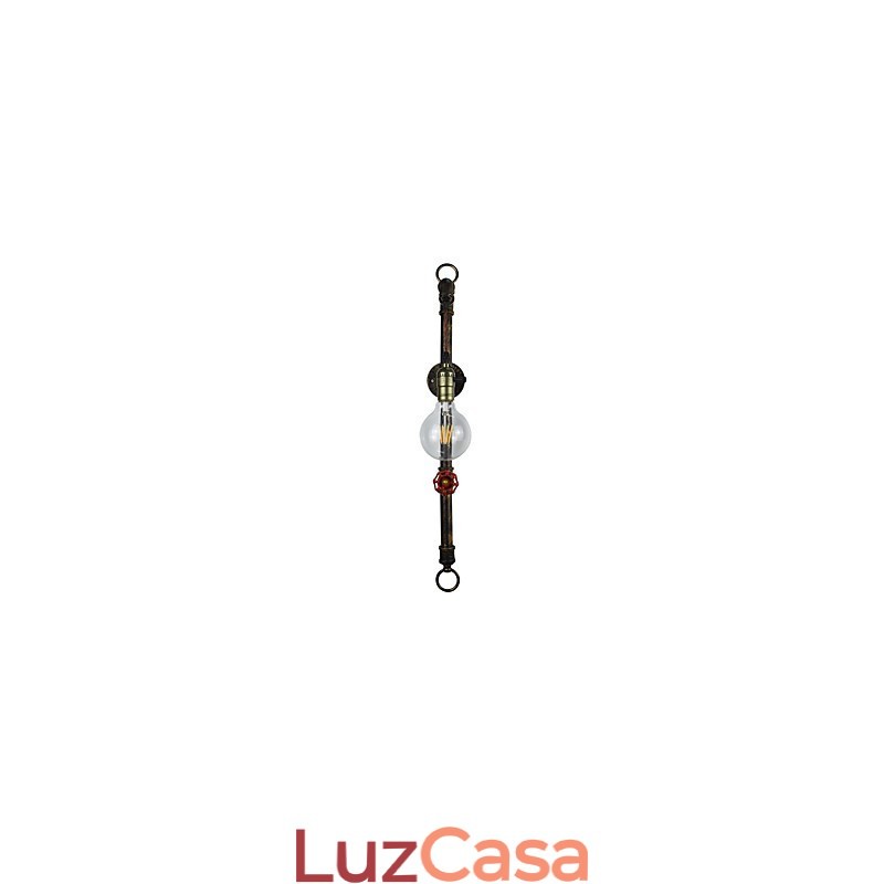Luminária de parede Arandelas de parede Luminária de parede de ferro Lâmpada de parede sabre de luz preta muda na parede
