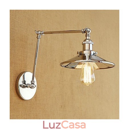 Lodge rústico Country Retro galvanizado com recurso para luz ambiente de braço oscilante estilo mini Lodge rústico Country Retro galvanizado com recurso para luz ambiente de braço oscilante estilo mini