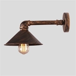 Luzes de parede de tubo de água estilo industrial retrô criativo country metal restaurante café bares mesa de bar arandelas de parede