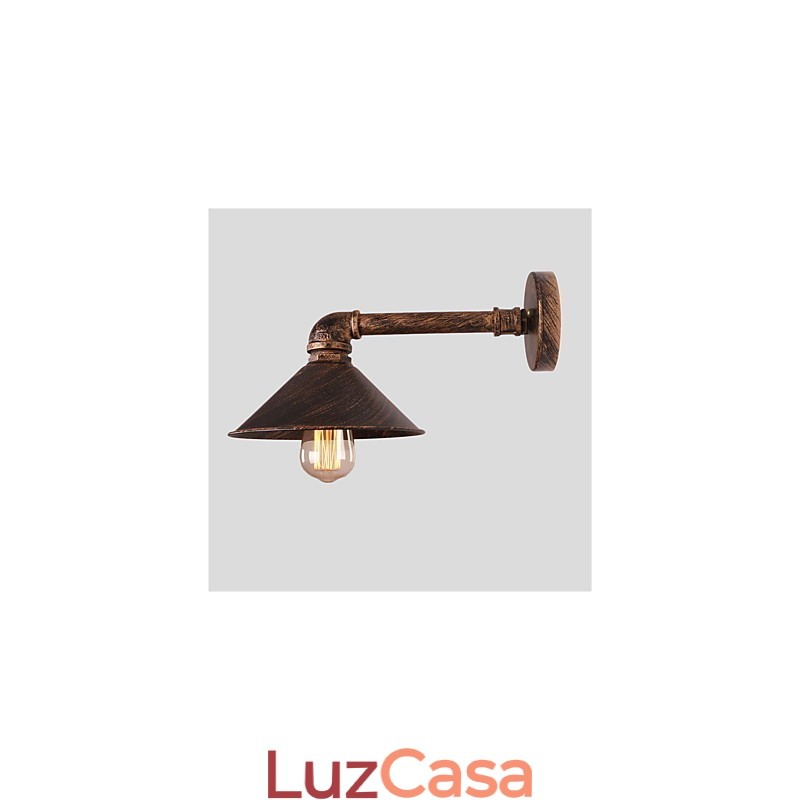 Luzes de parede de tubo de água estilo industrial retrô criativo country metal restaurante café bares mesa de bar arandelas de parede