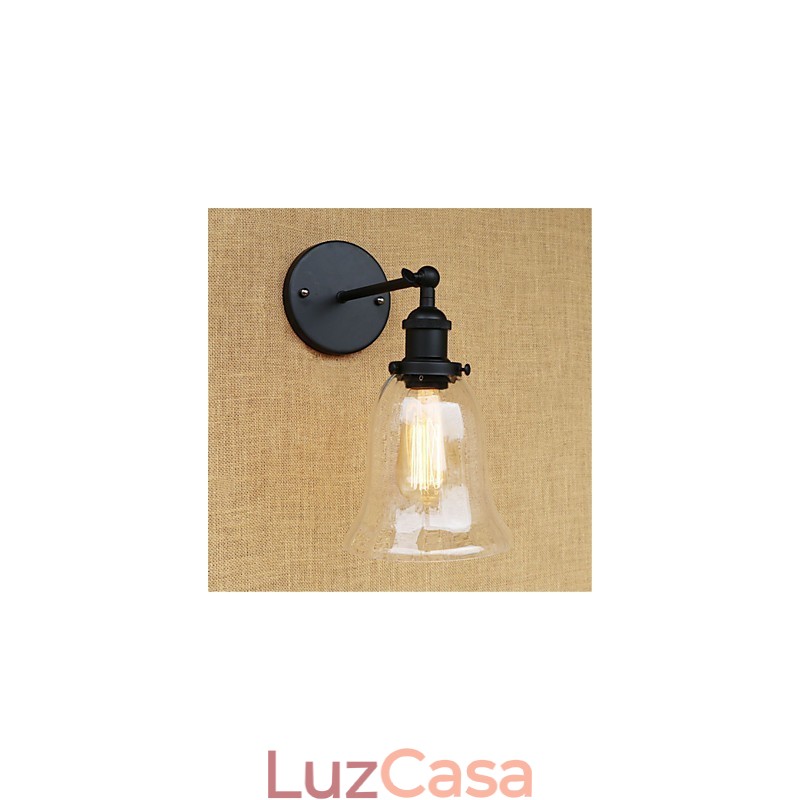 Recurso galvanizado retrô country para proteção ocular estilo mini arandelas de parede com luz ambiente