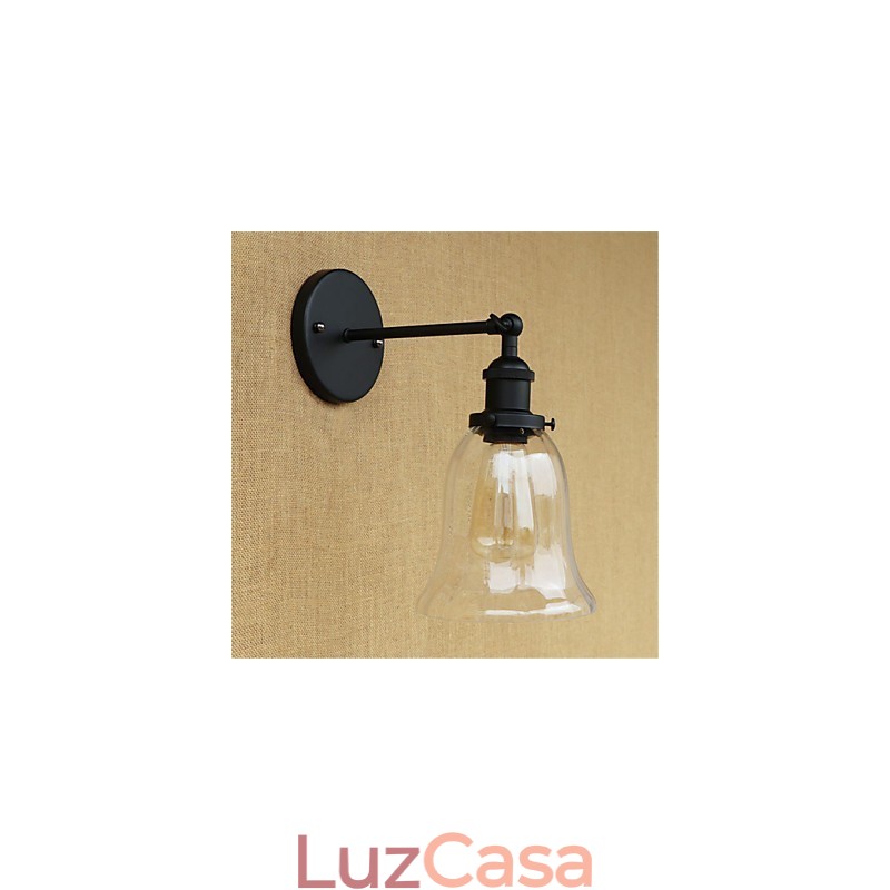 Recurso galvanizado retrô country para proteção ocular estilo mini arandelas de parede com luz ambiente
