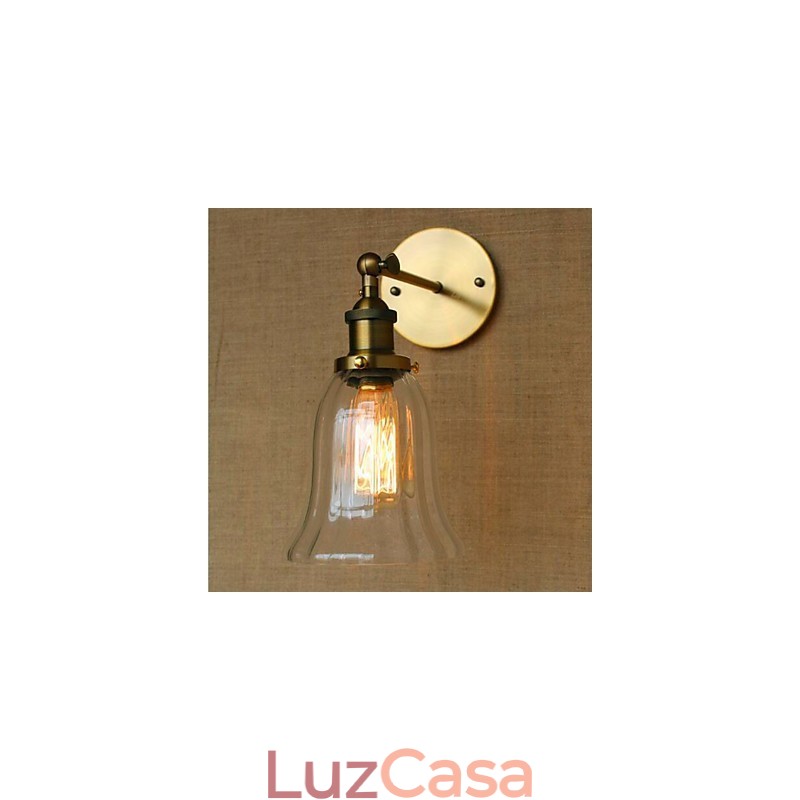 Recurso galvanizado retrô country para proteção ocular estilo mini arandelas de parede com luz ambiente