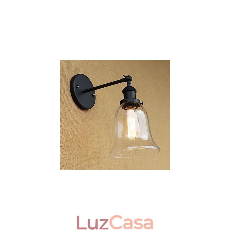 Recurso galvanizado retrô country para proteção ocular estilo mini arandelas de parede com luz ambiente