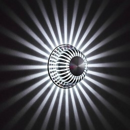 Luminária de parede de alumínio moderna com montagem embutida, decoração de parede