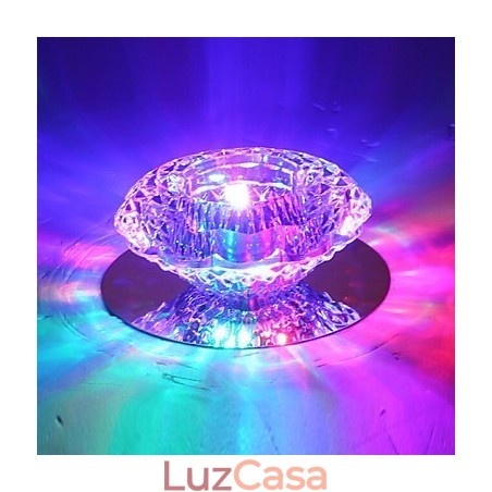Lâmpada de teto moderna de economia de energia 3W Lâmpada de teto de cristal Lâmpada de teto para baixo Lâmpada de teto moderna de economia de energia 3W Lâmpada de teto de cristal Lâmpada de teto para baixo