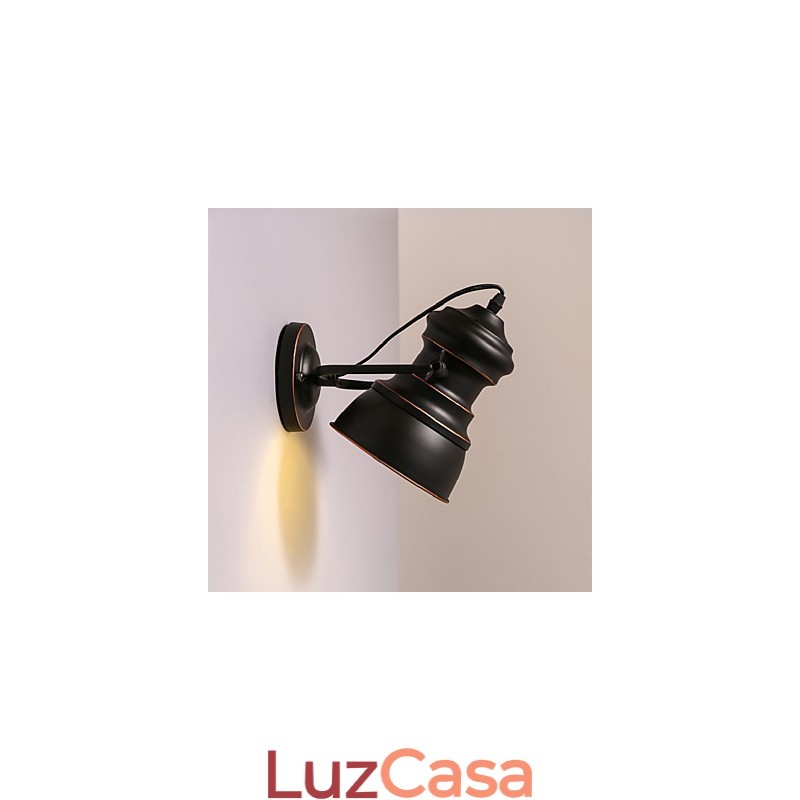 Iluminação industrial vintage retrô luxo interior quarto varanda bar corredor lâmpadas
