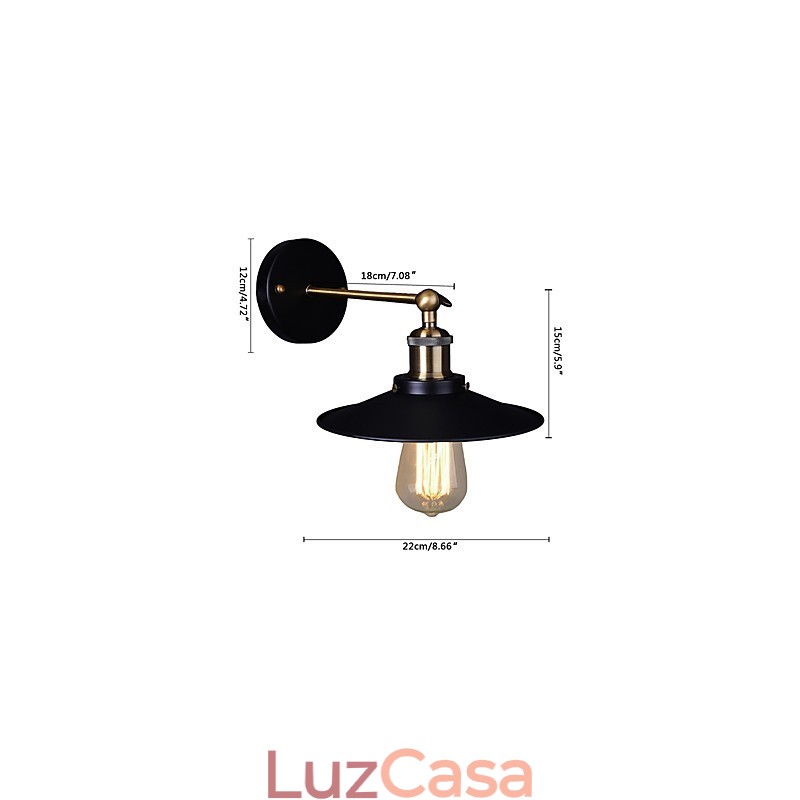 Luminária de parede loft Luminária de parede vintage Luminária de parede Lamparas Luminária de iluminação industrial Luminárias para sala de estar Quarto Luminárias residenciais