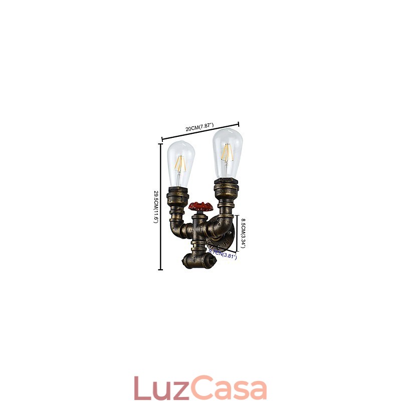 Lodge rústico tradicional clássico antigo latão recurso para luz ambiente luzes de parede luz de parede