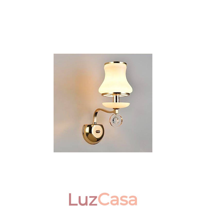 Recurso eletrogalvanizado contemporâneo moderno para luzes de parede de luz ambiente de proteção ocular de estilo mini de cristal