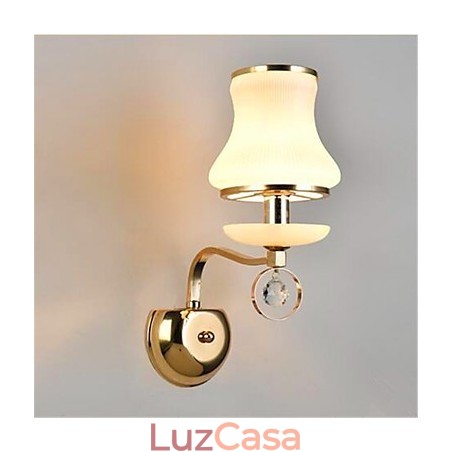 Recurso eletrogalvanizado contemporâneo moderno para luzes de parede de luz ambiente de proteção ocular de estilo mini de cristal Recurso eletrogalvanizado contemporâneo moderno para luzes de parede de luz ambiente de proteção ocular de estilo mini de cristal
