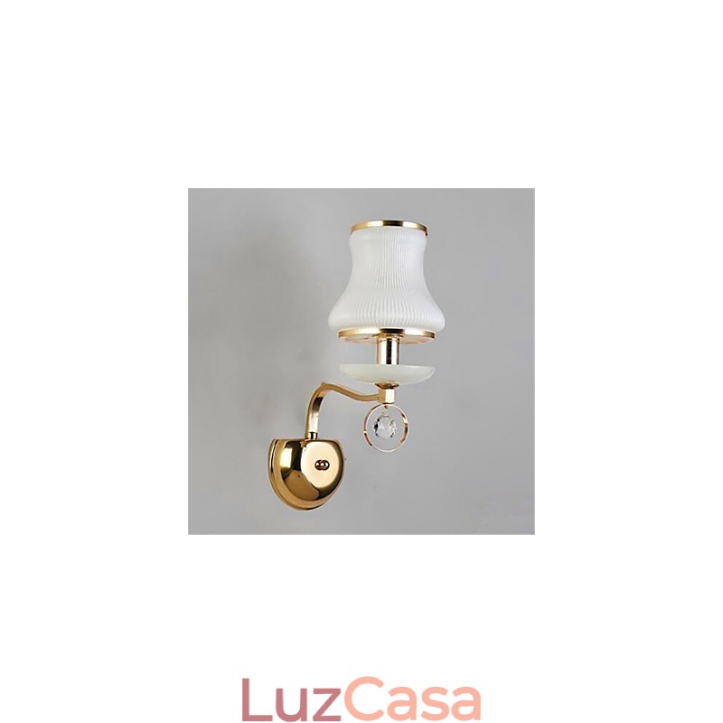 Recurso eletrogalvanizado contemporâneo moderno para luzes de parede de luz ambiente de proteção ocular de estilo mini de cristal