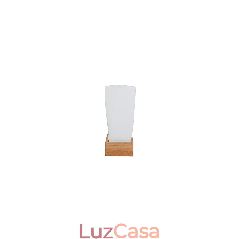 Luminária de parede simples, abajur de mesa de cabeceira com cúpula de vidro e madeira maciça para quarto, cômoda, sala de estar, quarto de bebê, dormitório universitário, mesa de centro, estantes de livros