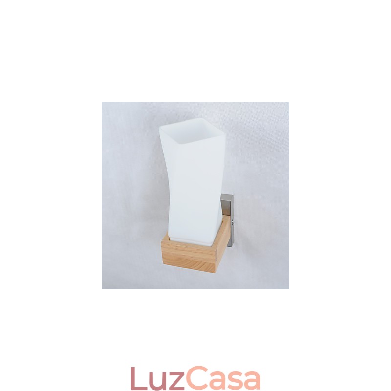 Luminária de parede simples, abajur de mesa de cabeceira com cúpula de vidro e madeira maciça para quarto, cômoda, sala de estar, quarto de bebê, dormitório universitário, mesa de centro, estantes de livros