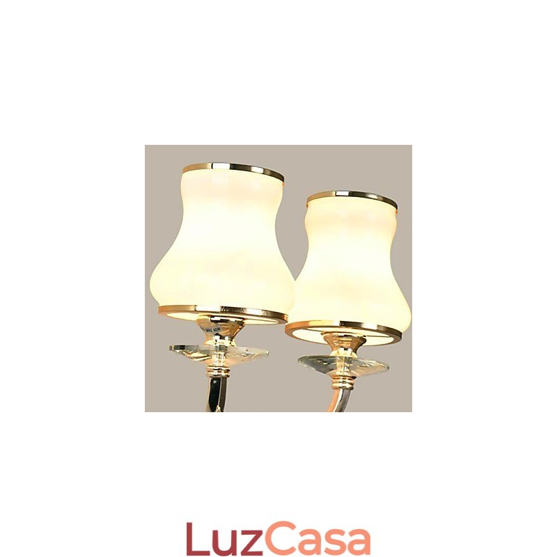 Recurso moderno e contemporâneo galvanizado para luzes de parede de proteção ocular em estilo mini cristal