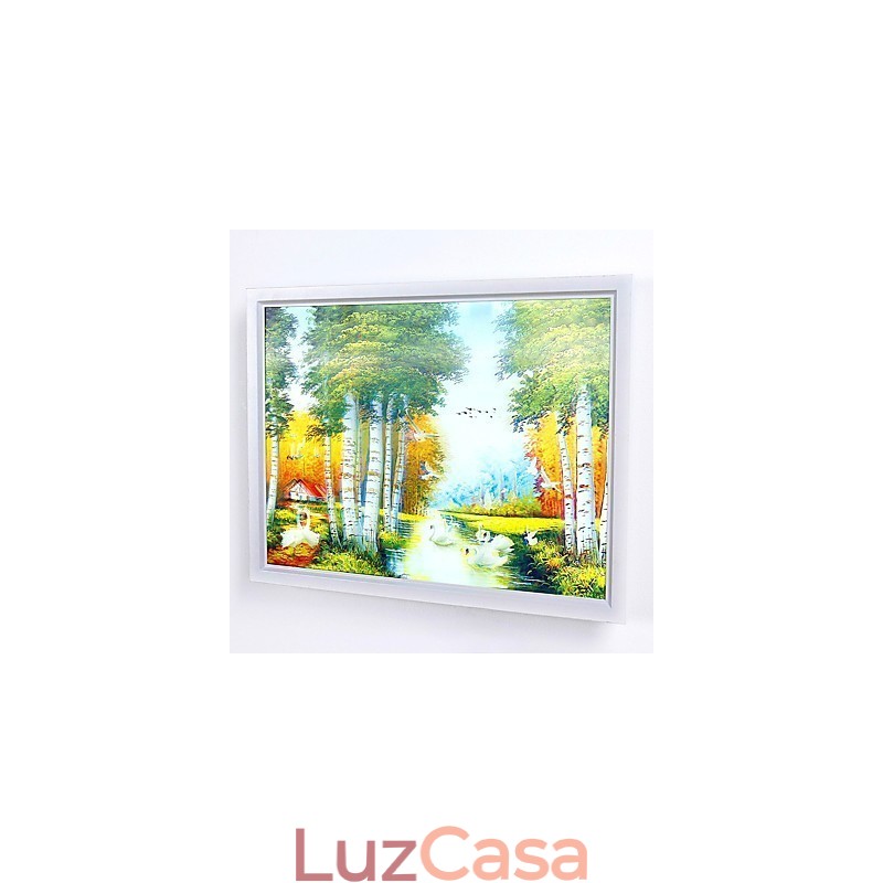Pintura moderna contemporânea integrada, recurso de pintura contemporânea para arandelas de parede com luz ambiente