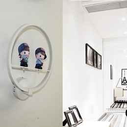 Luminária de parede criativa moderna, decoração de quarto infantil, luminária de personalidade, luminária de parede embutida, material de alumínio, lâmpadas de corredor de parede e lanternas