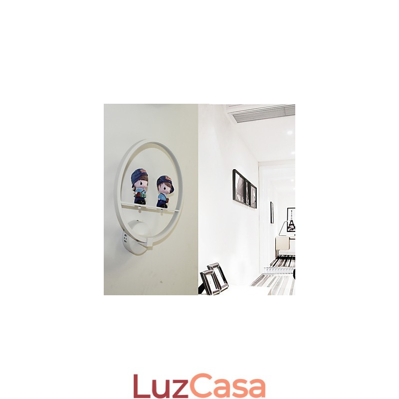 Luminária de parede criativa moderna, decoração de quarto infantil, luminária de personalidade, luminária de parede embutida, material de alumínio, lâmpadas de corredor de parede e lanternas