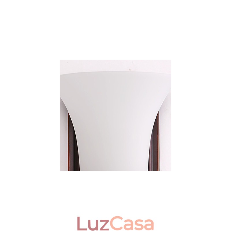 Acabamento em óxido preto rústico Lodge, recurso para proteção dos olhos, arandelas de parede com luz ambiente, luminária de parede