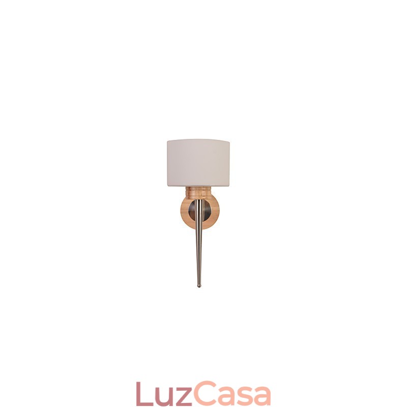 Luminária de parede simples, abajur de mesa de cabeceira com cúpula de vidro e madeira maciça para quarto, cômoda, sala de estar, quarto de bebê