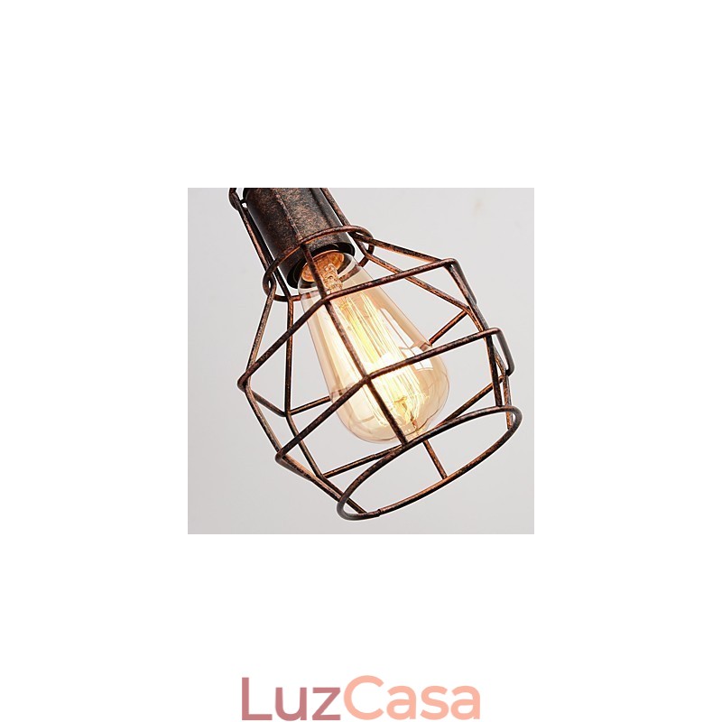 Luminária de parede de ferro retrô industrial personalidade criativa luminária de parede com polia elevatória