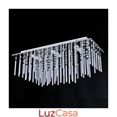 Luminária de teto 9 luzes moderna simples artística Luminária de teto 9 luzes moderna simples artística