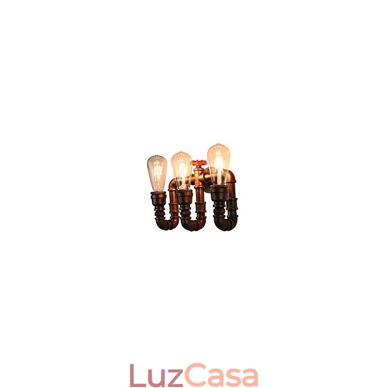 Lodge rústico tradicional clássico antigo latão recurso para luz ambiente luzes de parede luz de parede
