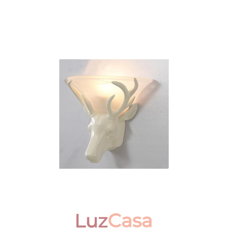 Luminária de parede contemporânea e contraída com cabeça de veado, luminária de parede criativa para sala de estar e quarto