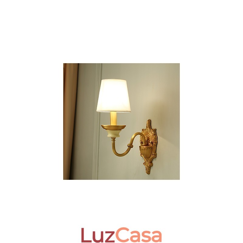 Simples Country Tradicional Clássico Latão Recurso para Mini Estilo Uplight Wall Sconces Luz de Parede