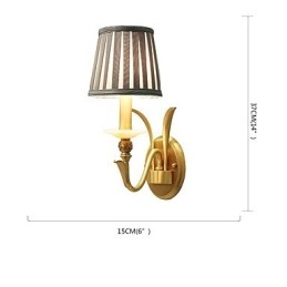 Simples Country Tradicional Clássico Latão Recurso para Mini Estilo Uplight Wall Sconces Luz de Parede
