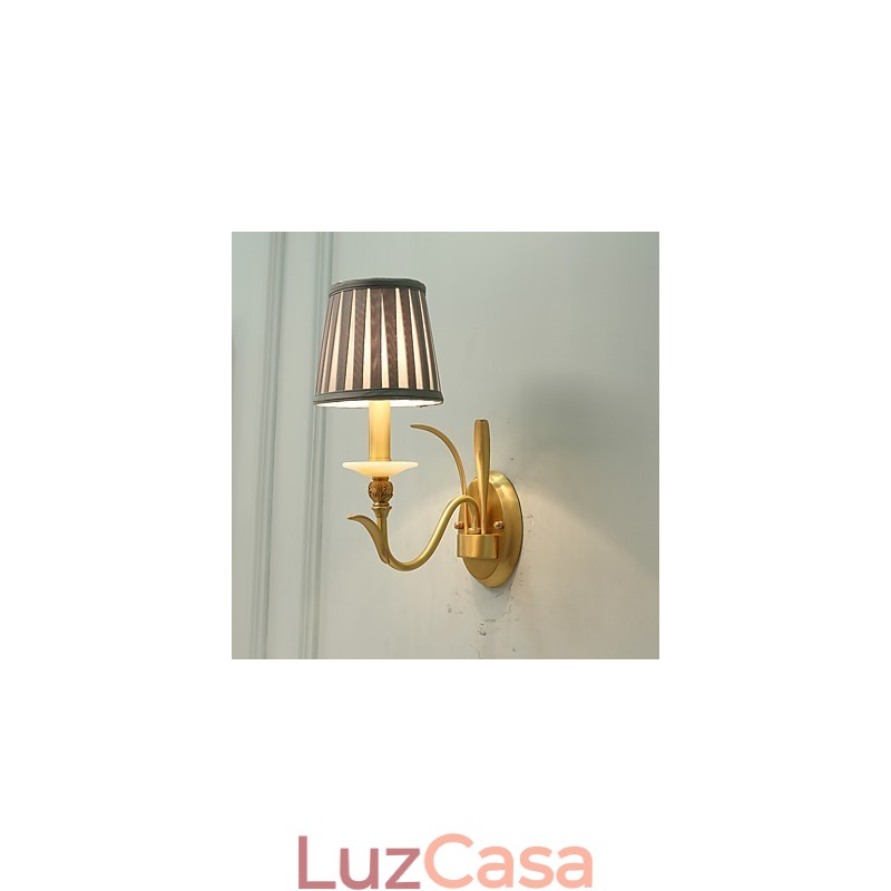 Simples Country Tradicional Clássico Latão Recurso para Mini Estilo Uplight Wall Sconces Luz de Parede