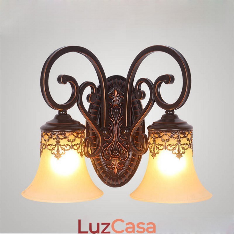 Recurso eletrogalvanizado contemporâneo moderno para arandelas de parede com luz ambiente