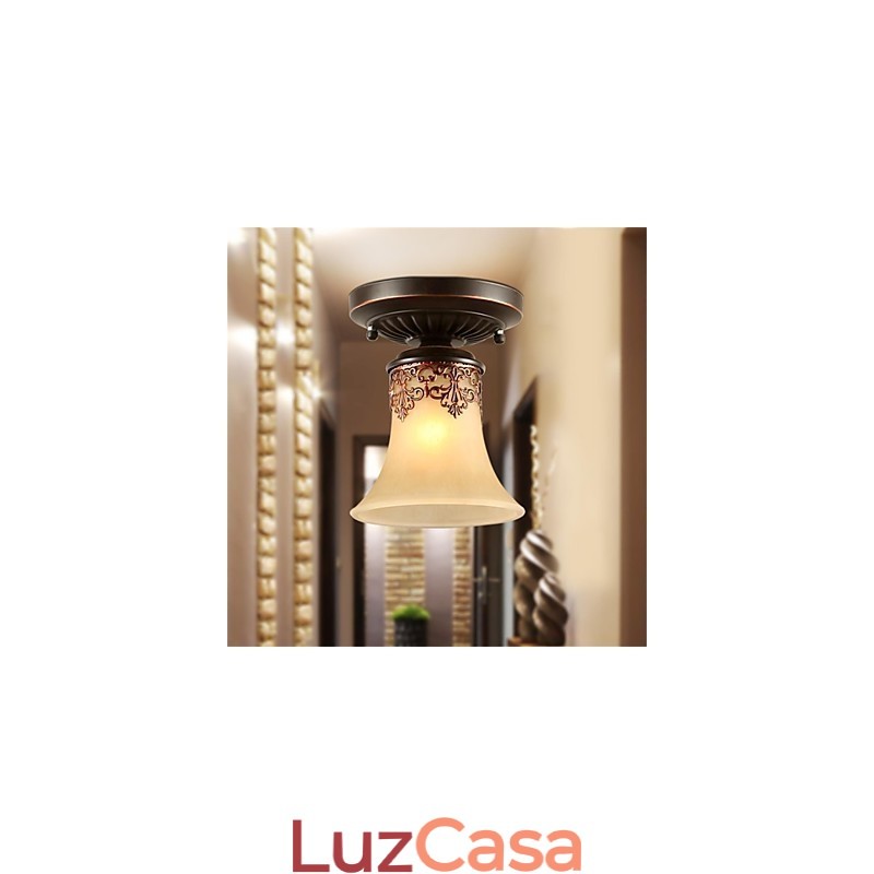 Lustre Pendente Luz Tradicional Clássico Rústico Lodge Vintage Retro Lanterna Jantar