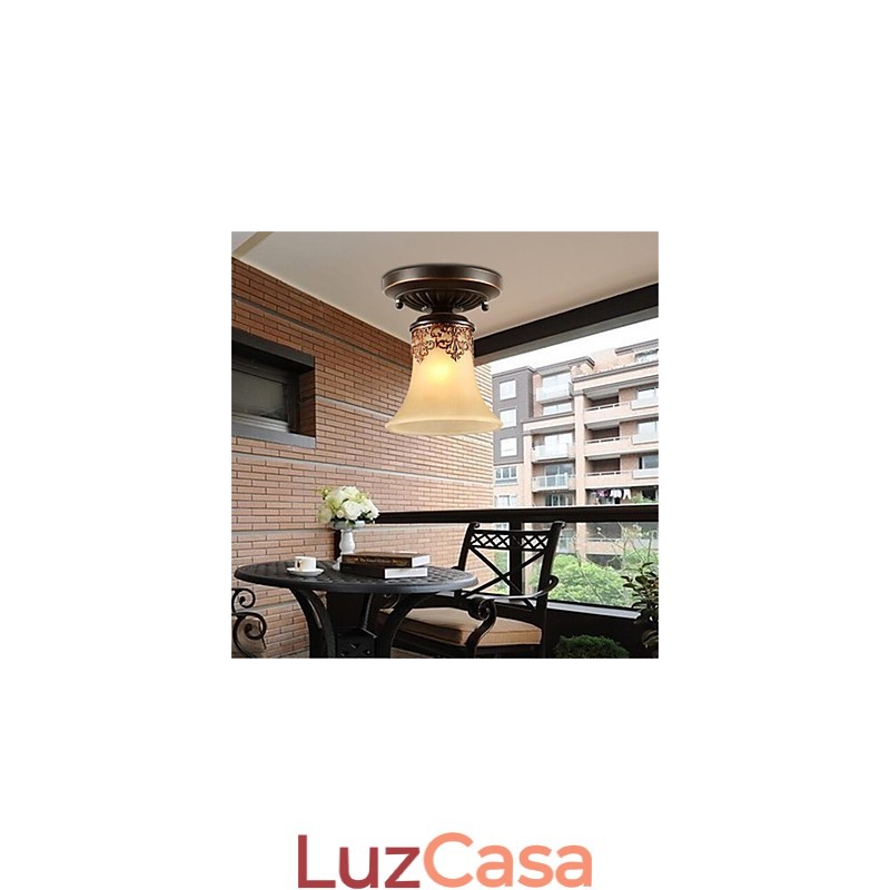 Lustre Pendente Luz Tradicional Clássico Rústico Lodge Vintage Retro Lanterna Jantar