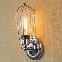 Recurso de galvanoplastia retrô vintage simples para arandelas de parede de luz ambiente estilo mini