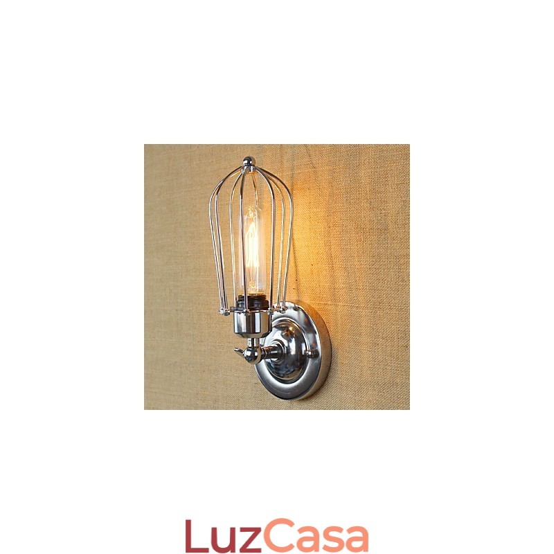 Recurso de galvanoplastia retrô vintage simples para arandelas de parede de luz ambiente estilo mini