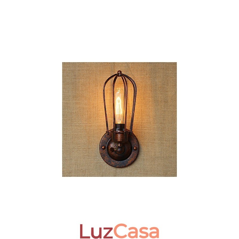 Recurso de galvanoplastia retrô vintage simples para arandelas de parede de luz ambiente estilo mini