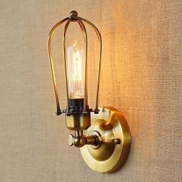 Recurso de galvanoplastia retrô vintage simples para arandelas de parede de luz ambiente estilo mini