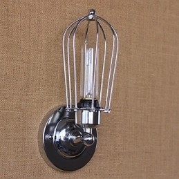Recurso de galvanoplastia retrô vintage simples para arandelas de parede de luz ambiente estilo mini