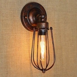 Recurso de galvanoplastia retrô vintage simples para arandelas de parede de luz ambiente estilo mini