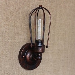 Recurso de galvanoplastia retrô vintage simples para arandelas de parede de luz ambiente estilo mini