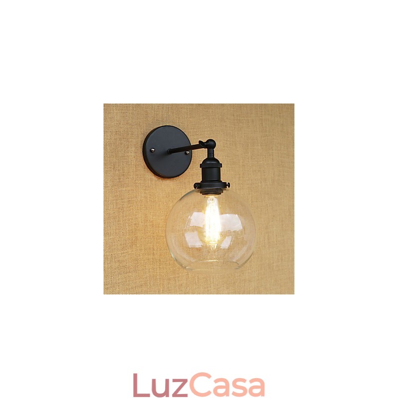 Pintura retrô country para proteção ocular em estilo mini, arandelas de parede com luz ambiente