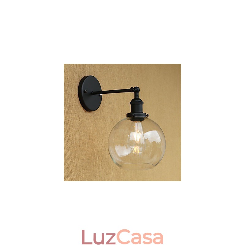Pintura retrô country para proteção ocular em estilo mini, arandelas de parede com luz ambiente