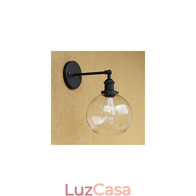Pintura retrô country para proteção ocular em estilo mini, arandelas de parede com luz ambiente