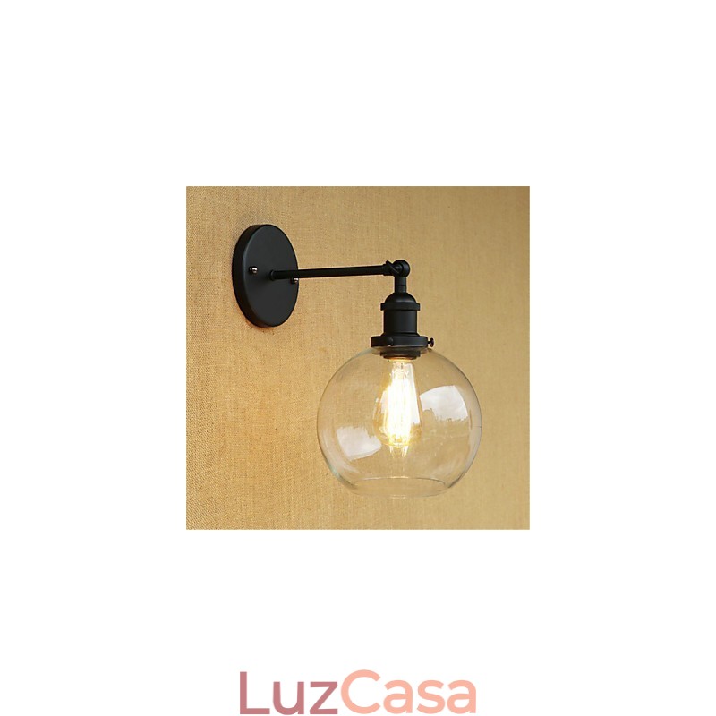 Pintura retrô country para proteção ocular em estilo mini, arandelas de parede com luz ambiente