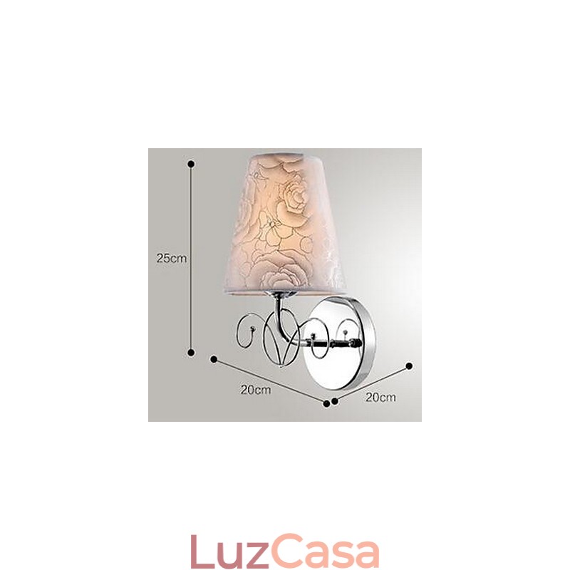 Luminária de parede moderna contemporânea galvanizada Uplight