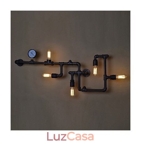 Luminárias de parede industriais loft Luminárias de parede antigas Edison com lâmpadas Luminária de parede vintage para iluminação de sala de estar Luminárias de parede industriais loft Luminárias de parede antigas Edison com lâmpadas Luminária de parede vintage para iluminação de sala de estar