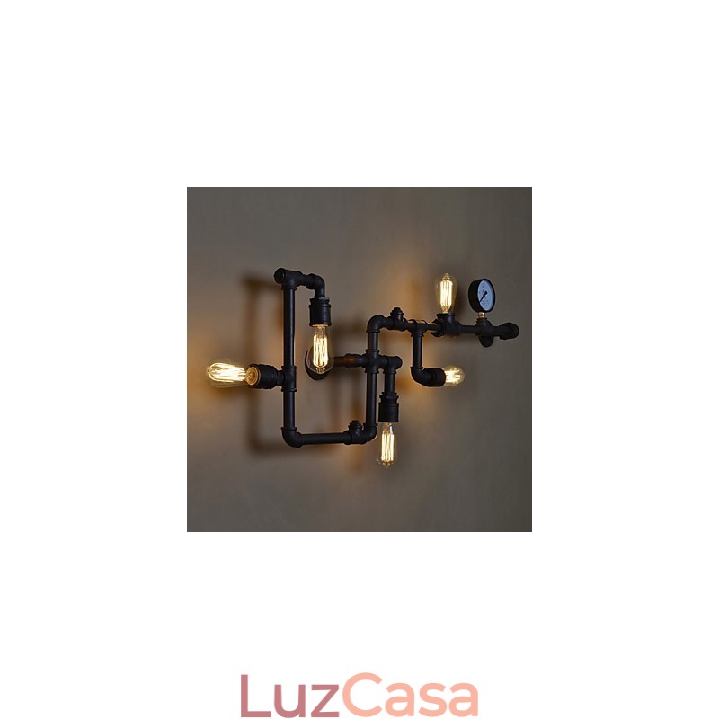 Luminárias de parede industriais loft Luminárias de parede antigas Edison com lâmpadas Luminária de parede vintage para iluminação de sala de estar